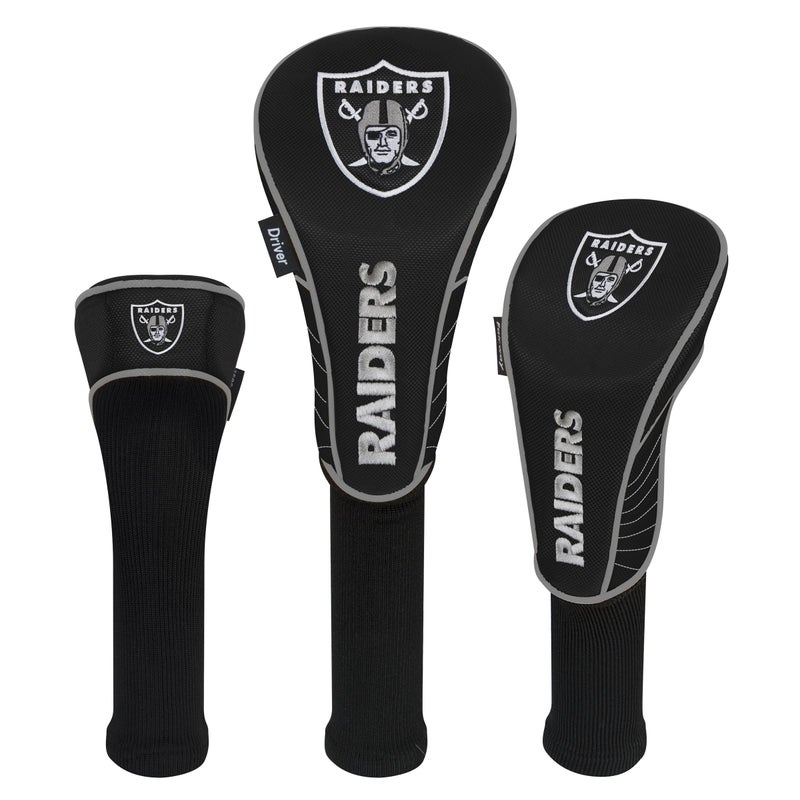 Team Effort Set of Three Headcovers NFL Las Vegas Raiders